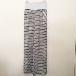 Pants flowy grey & teal L NWT